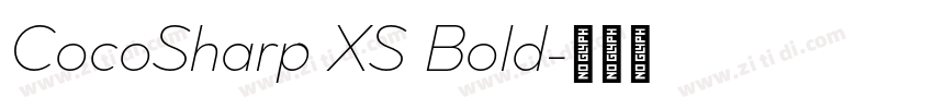 CocoSharp XS Bold字体转换